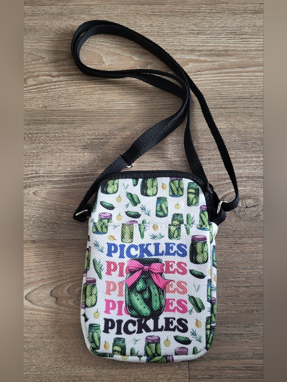 Pickles Print Crossbody Bag